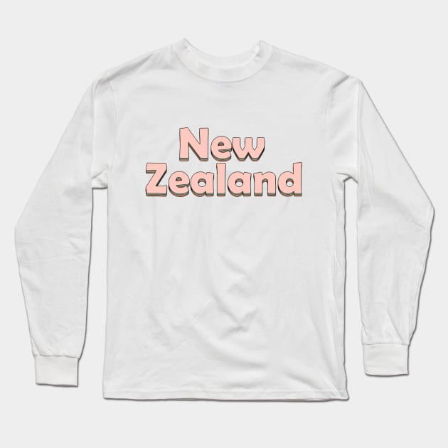 New Zealand Long Sleeve T-Shirt by MysticTimeline